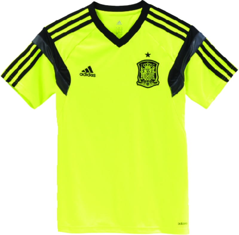 adidas Spain Training Jersey Youth - Neon Yellow | Soccer Unlimited USA