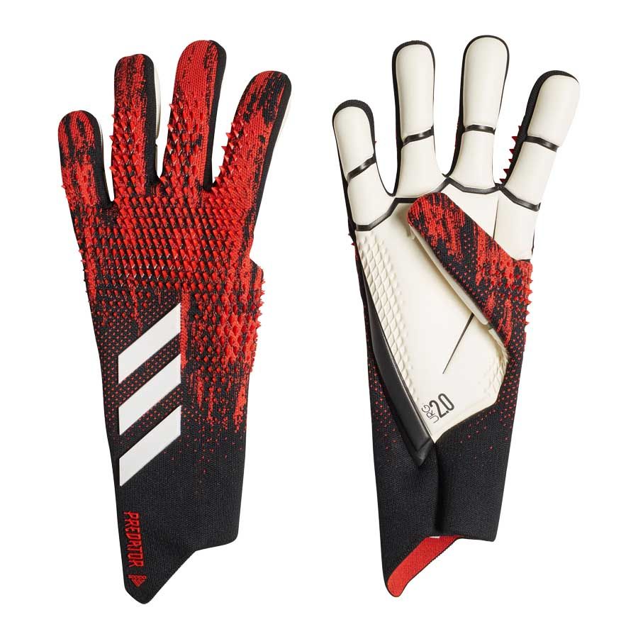 adidas Predator 20 Pro GK Gloves - Black/Active Red | Soccer Unlimited USA