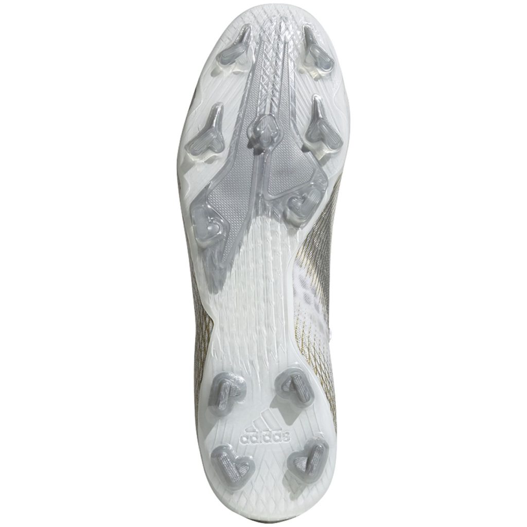 adidas X GHOSTED.2 FG Soccer Cleats - White/Gold/Core Black | Soccer Unlimited USA