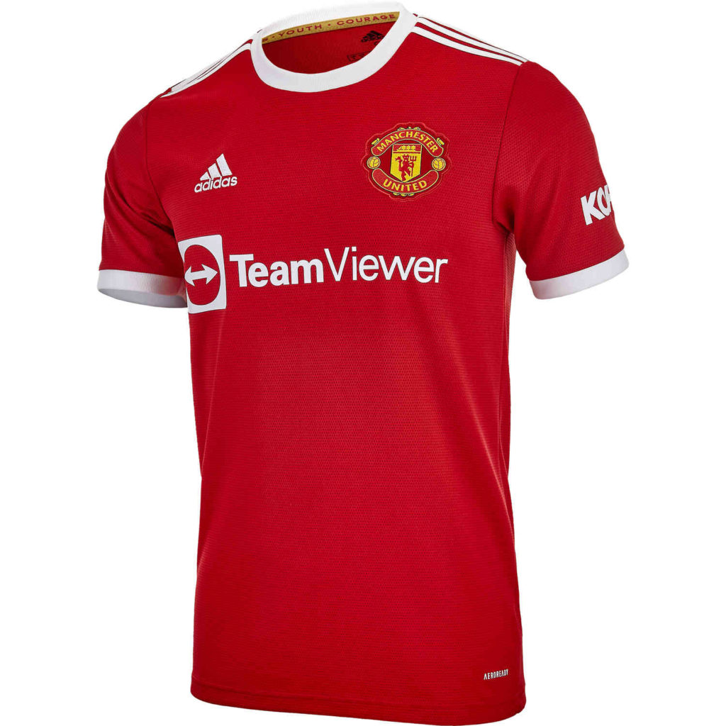 adidas Manchester United FC 2021/22 Home Jersey - Real Red | Soccer