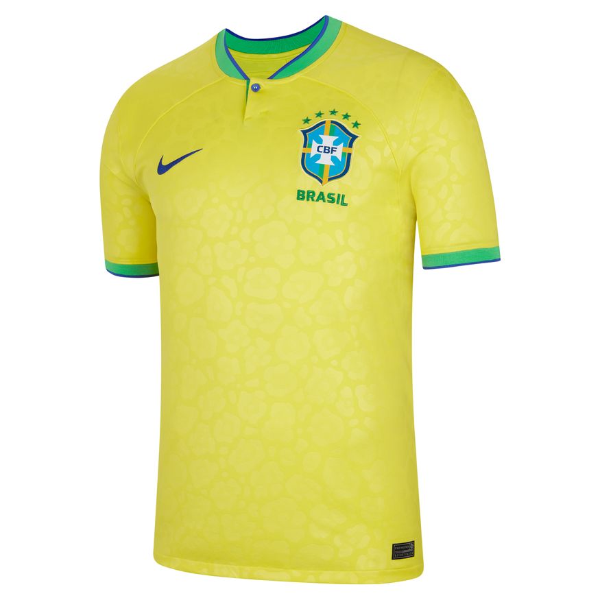 Nike Brazil 2022/23 Stadium Home Jersey - Dynamic Yellow/Paramount Blue | Soccer Unlimited USA
